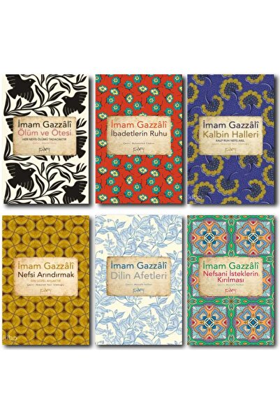 Sufi Kitap GAZALİ SETİ 6 KİTAP/ÖLÜM VE ÖTESİ/ İBADETLERİN RUHU/ KALBİN HALLERİ/ NEFSİ ARINDIRMAK/DİLİN AFETLERİ