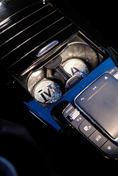 TASARIM ARABAM ATİKE ELİF AKIN Harfli Bardak Altlığı 2 Adet