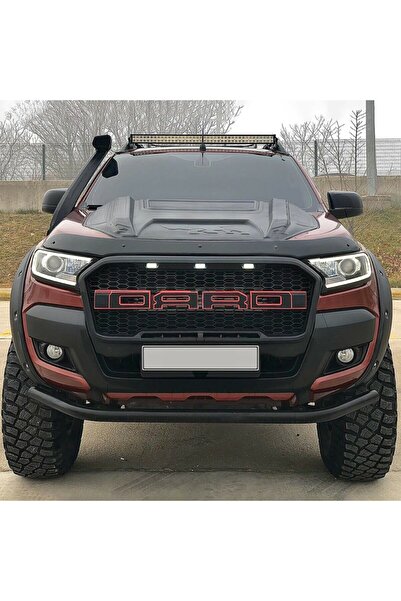 EUROCAP Ford Ranger Ön Kaput Koruma Rüzgarlığı 3mm Akrilik (ABS) Parlak Siyah...