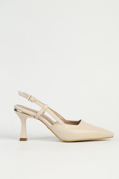 Pierre Cardin Cream Women's Heeled Shoes Pc-54723