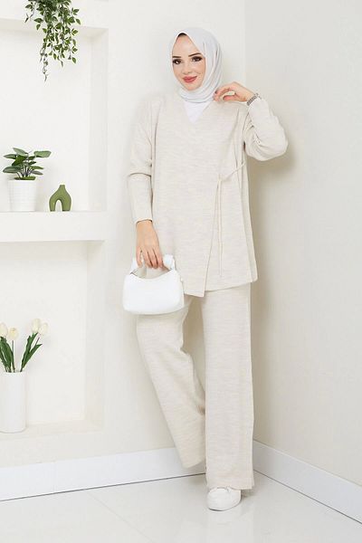DEFNECE BUTİK Chimoned Knitting Suit