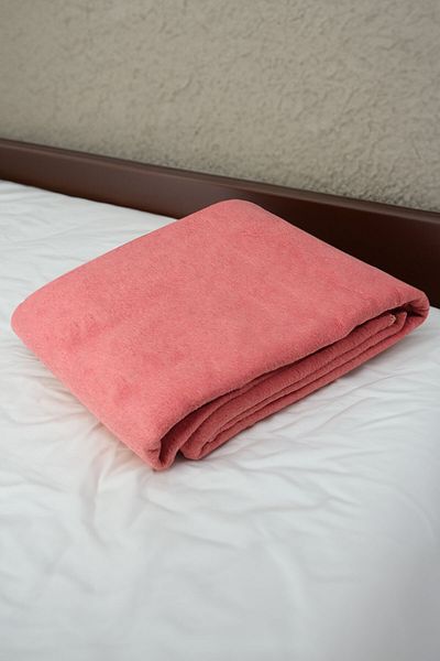 Pikas Yeşilhome Double Cotton Blanket, Double Sided Blanket Pink-Cream 200X220 cm
