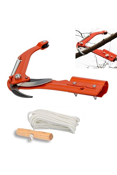 Depolife High Tree Pruning and Trimming Scissors - Crown Branch Cutting, Pole Fitting String Scissors