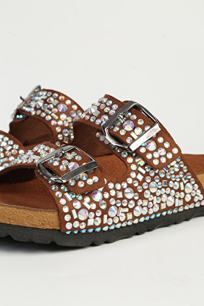 Pierre Cardin Pc-7304 Model Tan Women's Slippers