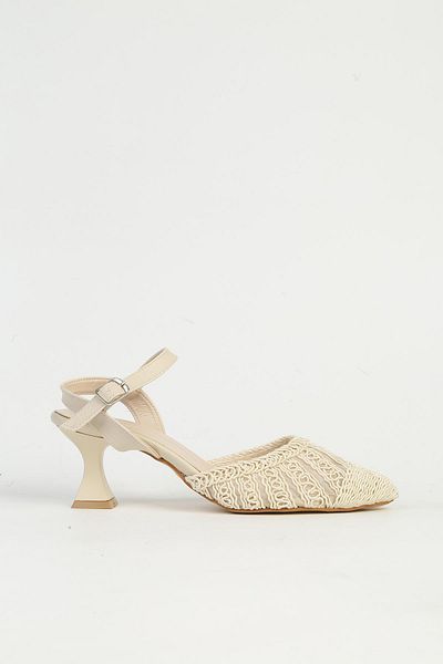 Pierre Cardin Cream Women's Heeled Shoes Pc-54660