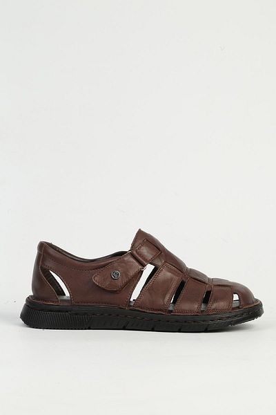 Pierre Cardin Мъжки кафяви сандали от естествена кожа PC-7464