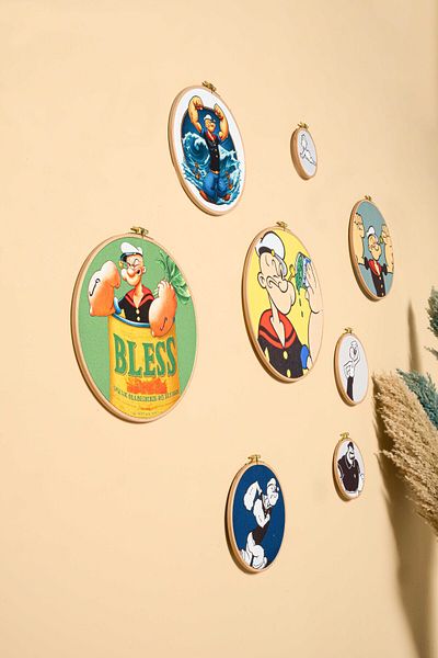 Montisu Popeye Colored Wall Decoration