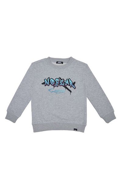 Benetton Boy's No Fear Sweatshirt - Gray Melange