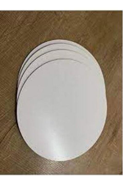 Pastaland Pie Wipes / Pie Base White -White Flat Edge Thick Round 18 cm 10 Pcs