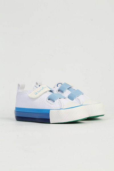 Benetton Pantofi sport pentru copii alb albastru BN-90648