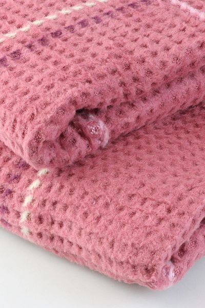 AKSU Cozy Life Cotton Knee Blanket, TV Blanket, Single Blanket Pink 130x170 cm