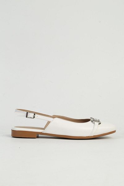 Pierre Cardin White Women's Ballerina Ballet Pc-54711