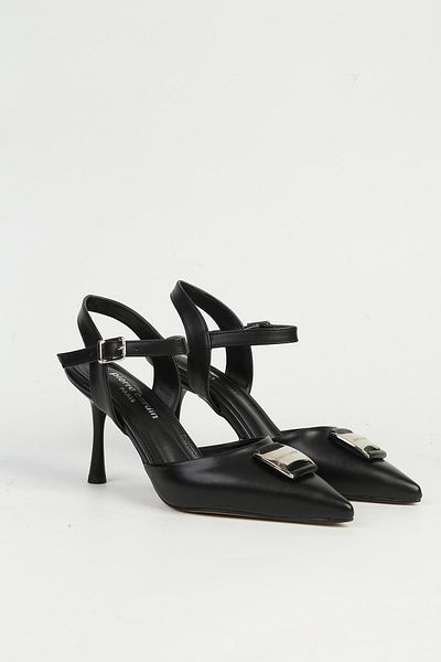 Pierre Cardin Μαύρα γυναικεία παπούτσια με τακούνι PC-54717