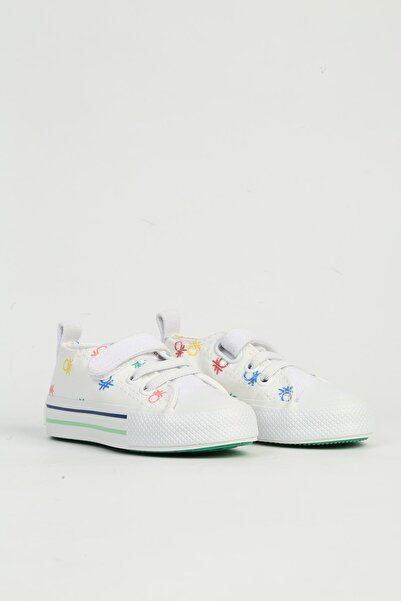 Benetton White Children's Sneakers Bn-90661