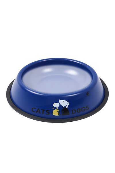 GOBYPET Colorful Metal Food Bowl, Cat Dog Food Water Bowl 18 cm