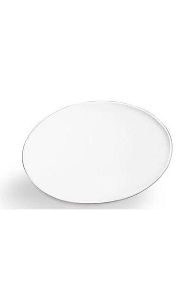 Pastaland Pie Wipes / Pie Base White -White Flat Edge Thick Round 18 cm 10 Pcs