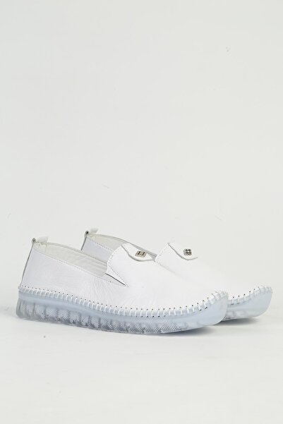 Pierre Cardin White Leather Women's Shoes