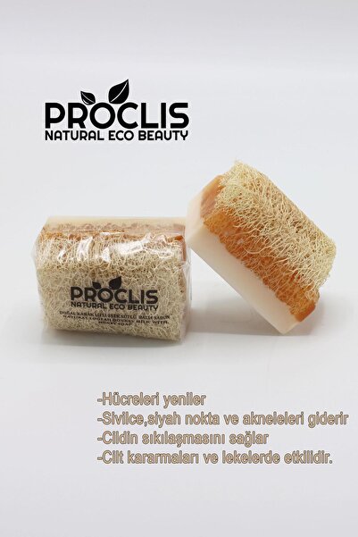 proclis Doğal Kabak Lifli Eşek Sütlü Ballı Doğal Sabun 130 gr