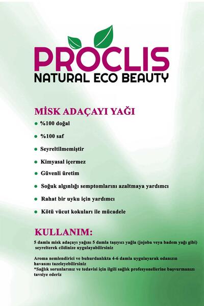 proclis PROCLİS 3 Adet Doğal Misk Adaçayı Yağı 10ml