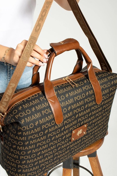 By Hakan MIAMI POLO 1203E Valisă mare de mână Geantă de vacanță de călătorie BLACK-TABA