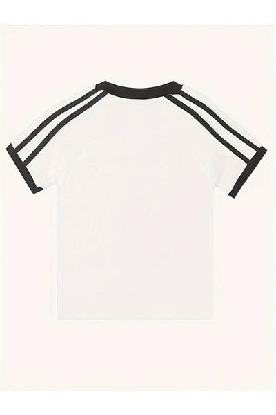 Touz Moda Led Zeppelin Printed - Μπλούζα με διπλή ρίγα Crop Body