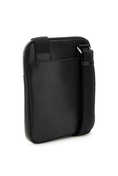 Guess Erkek Frienze Crossbody Fl Mini Omuz Çantası - Siyah
