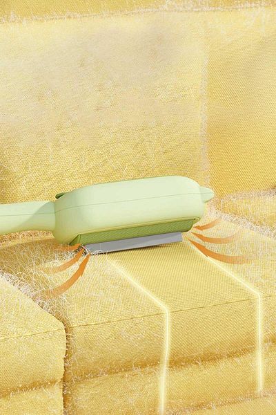 GOBYPET Pet Hair Collection Brush - Container, Clothes Carpet and Sofa Lint Removal Static Brush Green