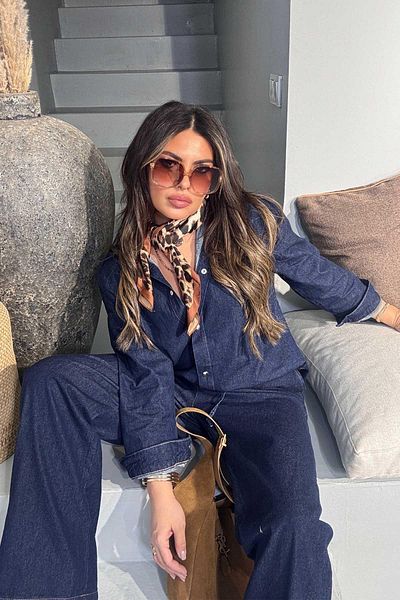 Sohotique By P Cămașă de jeans bleumarin - Fără Lycra și cu capse