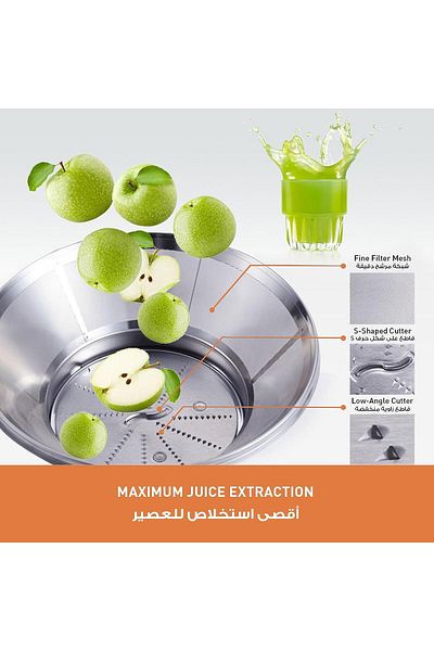 PANASONIC 1000W Juicer with Full Metal spinner