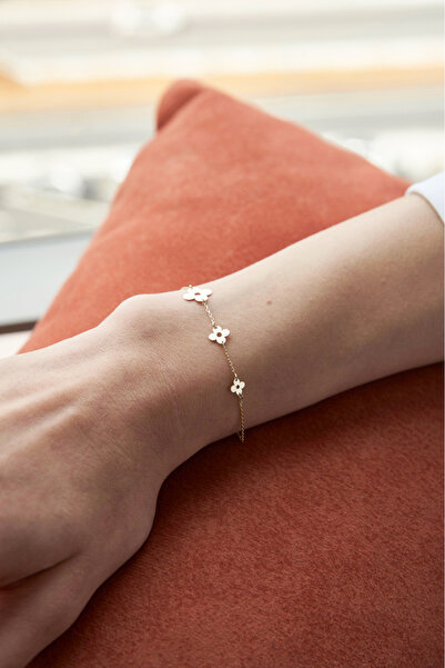 Goldstation 14 Ayar Papatya Bileklik