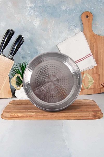 einsteel Set de 3 oale din oțel aspect cupru - tigaie cu ouă omletă 19/21/23 cm