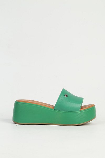 Pierre Cardin شبشب نسائي بكعب أخضر PC-54640
