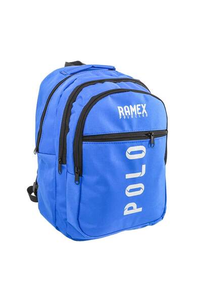 Pikas Polo Blue School Backpack - Bag Design