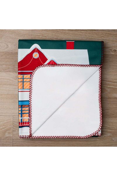 The Lucid Lab Christmas Houses Fleece Tv Blanket