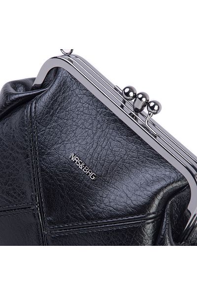 Nas Bag Geantă pentru femei cu agrafă pentru bursă (lățime: 20 x Lungime: 16)
