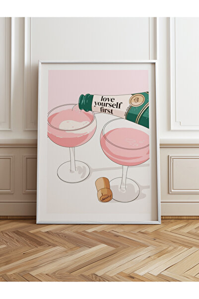 HOMEPACK Pictură cu un singur cadru din lemn Pictură poster dintr-o bucată TK...