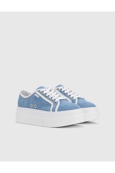 İLVİ Celeste Genuine Leather Women's Blue Sneakers