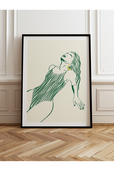 HOMEPACK Jedna drvena uokvirena slika, jednodijelni poster, slika TK/838