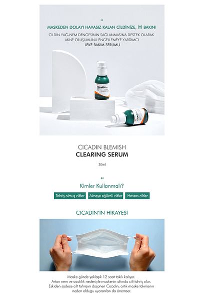 Missha Balancing Serum for Sensitive and Prone to Acne Skin Cicadin Blemish Clearing Serum