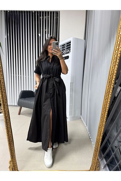 caddstore Dr 8258 Rochie cămașă cu lungime maximă de design