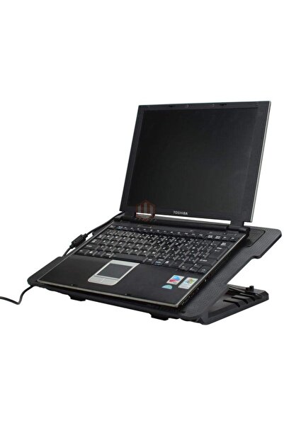 AWH حامل مروحة تبريد بمنفذين USB لأجهزة الكمبيوتر المحمولة والكمبيوتر المحمول وMacBook مع إضاءة LED