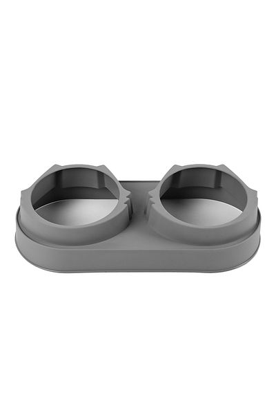 GOBYPET 2-Piece and Double Cat Dog Food and Water Bowl - Elevated Inclined