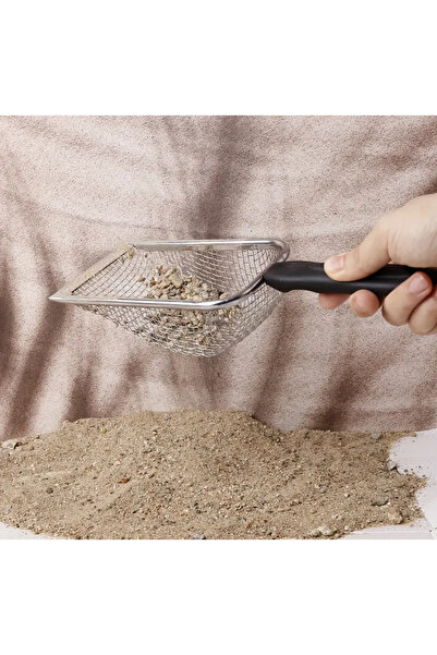 BALCI HEDİYELİK 1 قطعة مجرفة فضلات القطط غرامة شبكة معدنية صندوق فضلات القطط ...