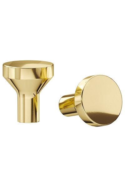 erorex Knob, brass-colour, 21 mm