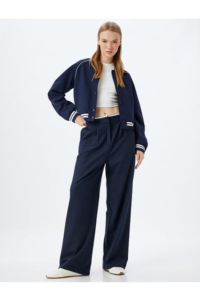 Koton Pantaloni tineri bleumarin 5WAL40018IW