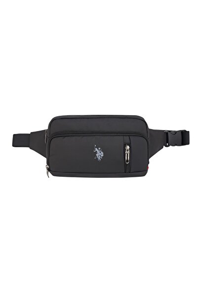 U.S. Polo Assn. ΒΑΣΗ. POLO ASSN. Τσάντα μέσης / Λουράκι ώμου / Στήθος ΜΑΥΡΟ