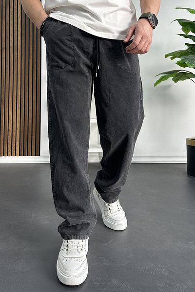 Edwox Anthracite Baggy Men's Trousers - Edw130