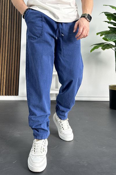 Edwox Pantaloni largi pentru bărbați albaștri - Edw130