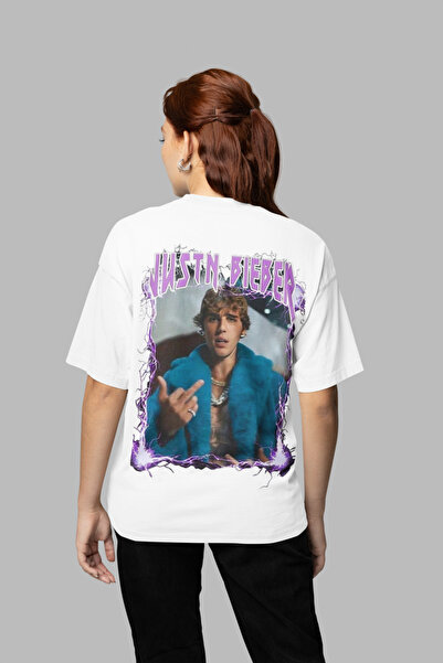 SEVBANO Justin Bieber majica sa štampanjem, unisex, velika veličina, za pevače