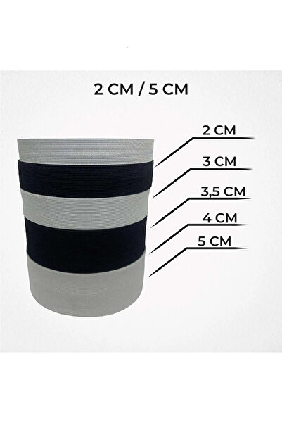 SMS ATILIM 3,5 CM SÜPER ÖRME SİYAH RENK LASTİK 25 METRE